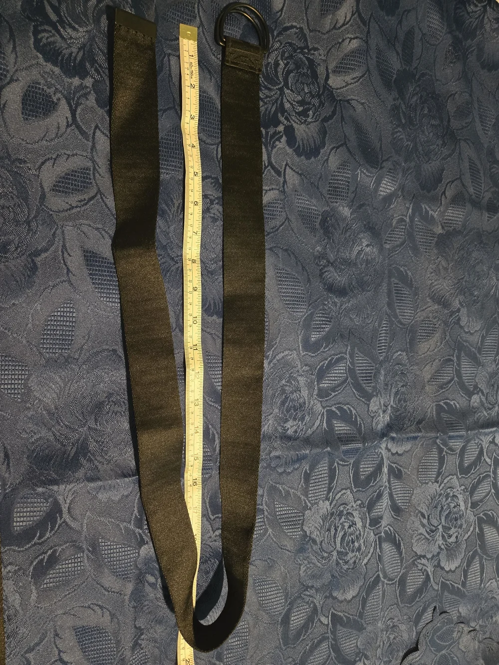 DKNY Black D-Ring Fabric Belt NEW NO TAG Versatile Length For Many Sizes